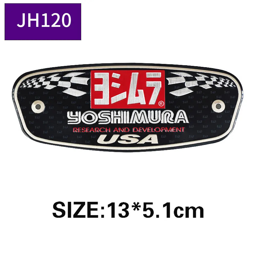 Aluminum Motorcycle Exhaust Pipe Sticker with Scorpion Design
