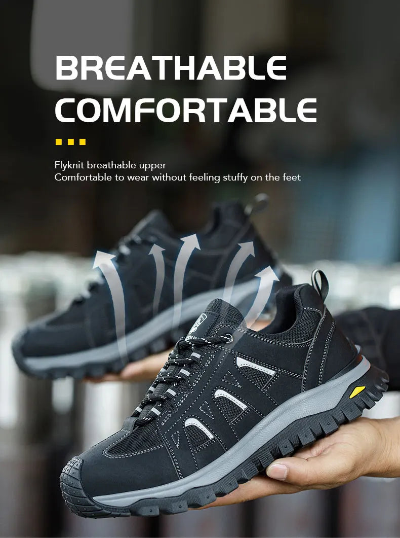 Men's Lightweight Steel Toe Slip-Resistant Work Boots - image 17