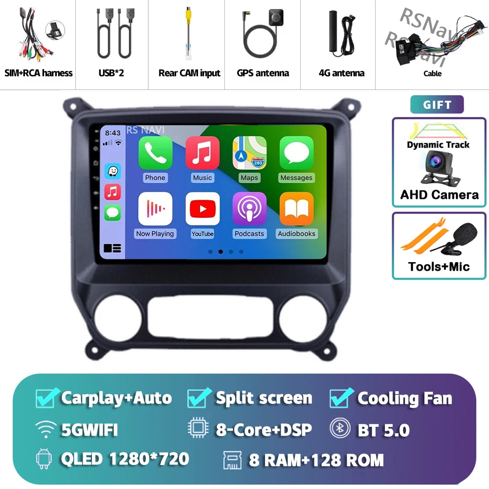 Wireless CarPlay & Android Auto Receiver for Chevy Silverado 2013-2019 - image 30