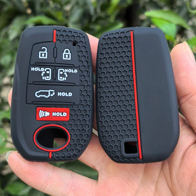 Silicone Key Fob Cover for Toyota Sienna RAV4 Venza 7-Button