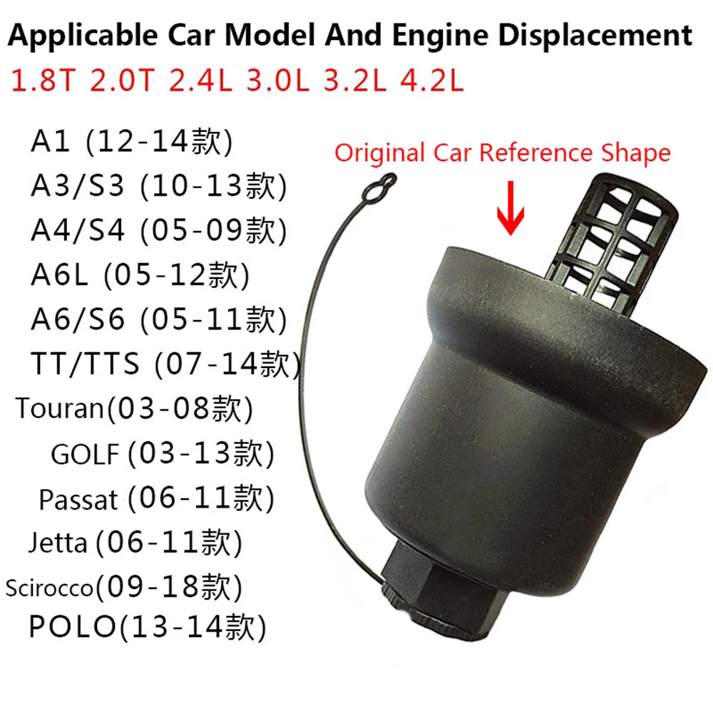 EA113 Engine Oil Filter Cap for Volkswagen Golf, Tiguan and Audi A Series - view 3