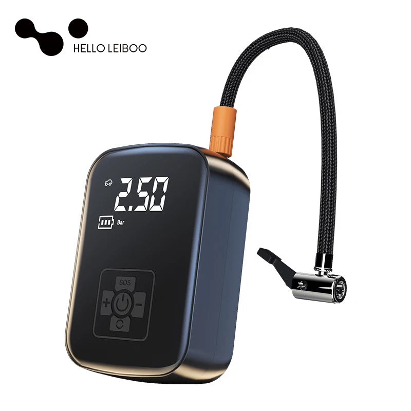 LEIBOO Wireless Tire Inflator Car Air Compressor with Digital Display
