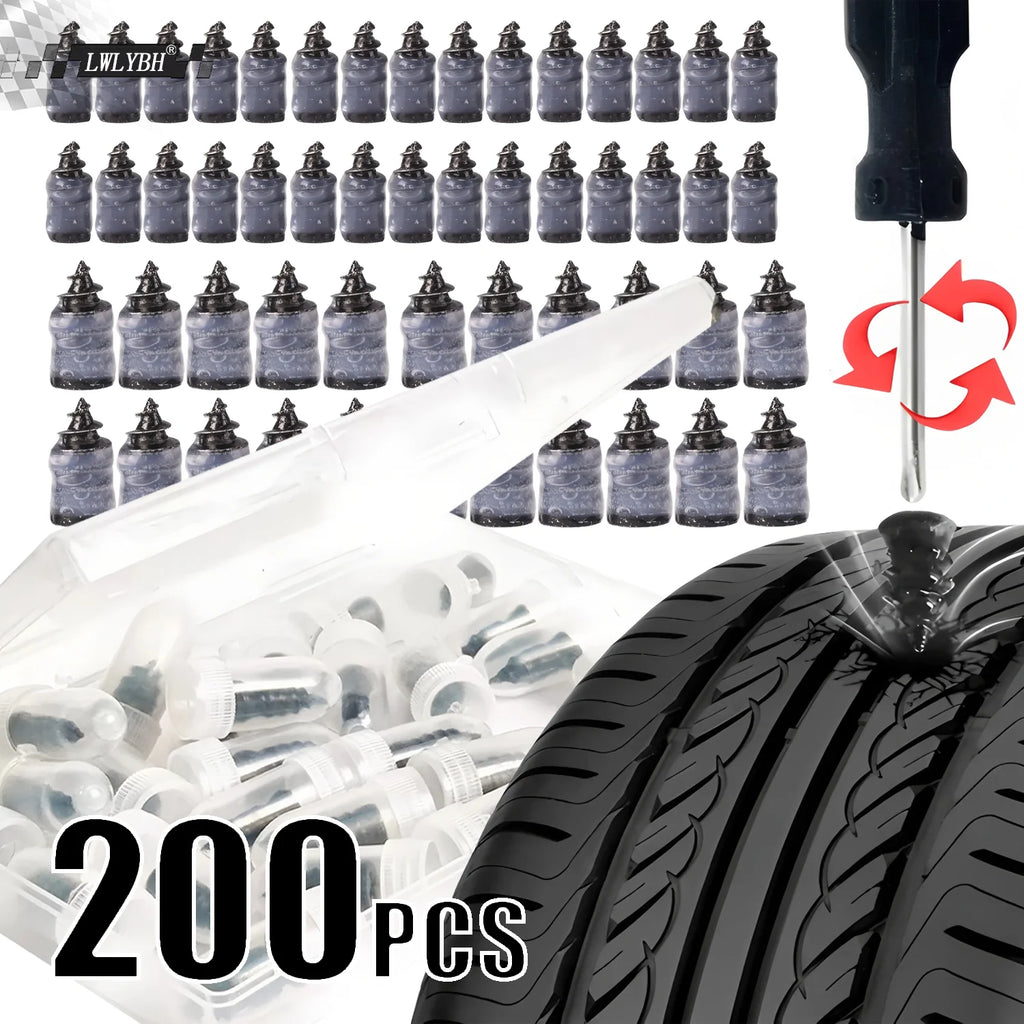 Universal Tire Repair Kit for Cars & Motorcycles | Puncture Fix
