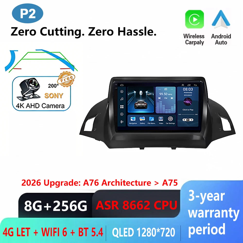 Ford C-MAX/Kuga/Escape Car Radio with GPS & Wireless CarPlay - image 13