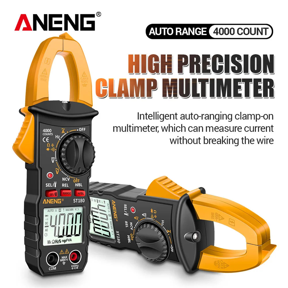 ANENG ST180 Digital Clamp Meter - AC/DC Voltage & Current Tester - image 3