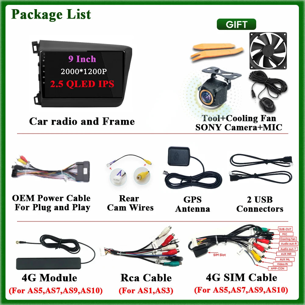 Android 15 Car Radio for Honda Civic 2012-2015 | GPS & Bluetooth - image 6