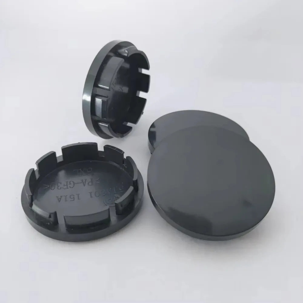 56mm Blank ABS Wheel Center Caps, Universal 4-Pack - image 4