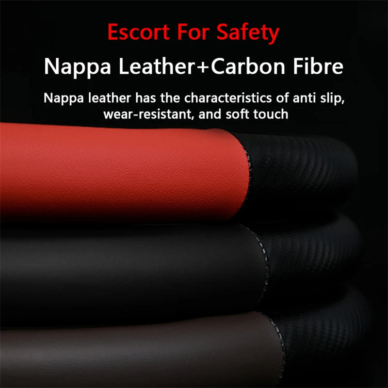 Universal Microfiber Leather Steering Wheel Cover for Chevy - image 4