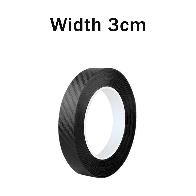 Carbon Fiber Protective Film Strip for Door Sills & Mirrors, Anti-Scratch