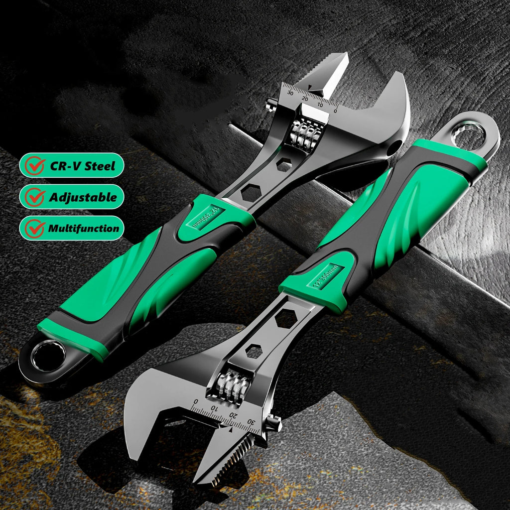 Adjustable Wrench Set - 8, 10, 12 Inch Multi-Purpose Hand Tool