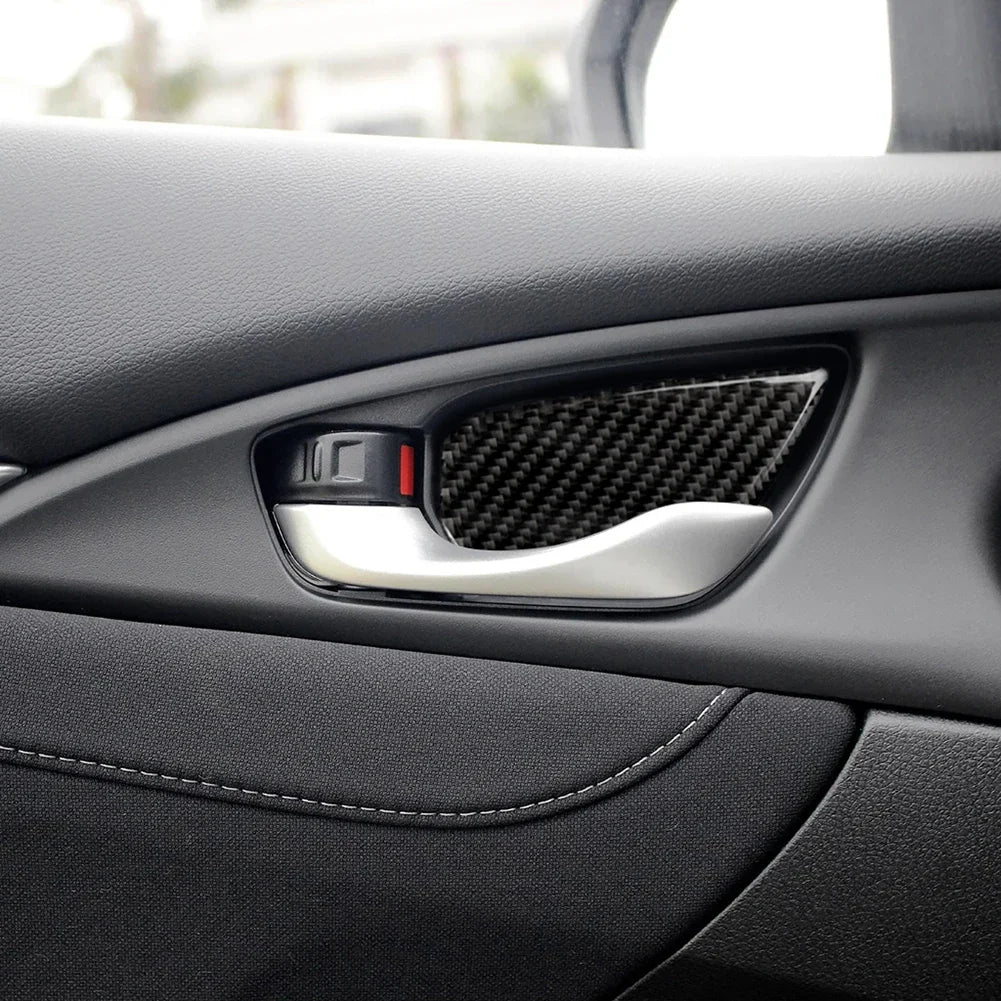 Door Handle Bowl Cover Trim Stickers for Civic 2016-2019, 4-Pack