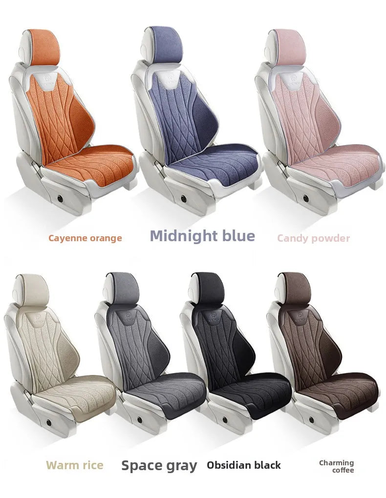 Perforated Suede-Finish Car Seat Covers, Single, Pair or Rear