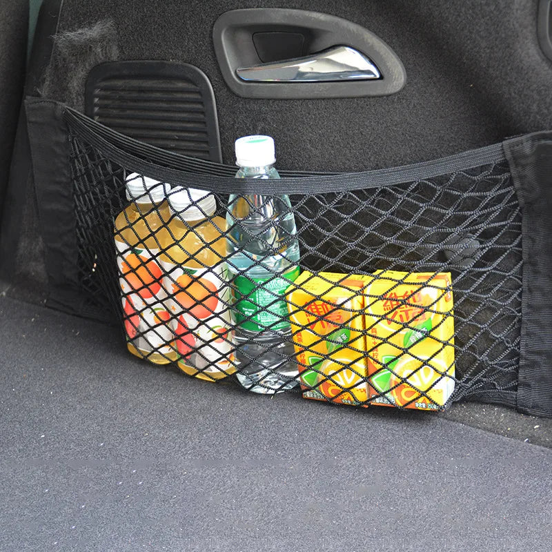 Elastic Mesh Seat Back and Trunk Net Organizer