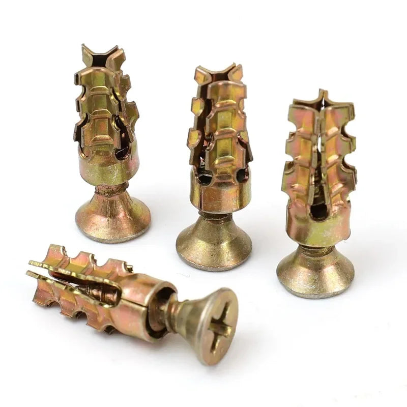 Hollow Wall Metal Anchors with Screws – Drywall & Concrete