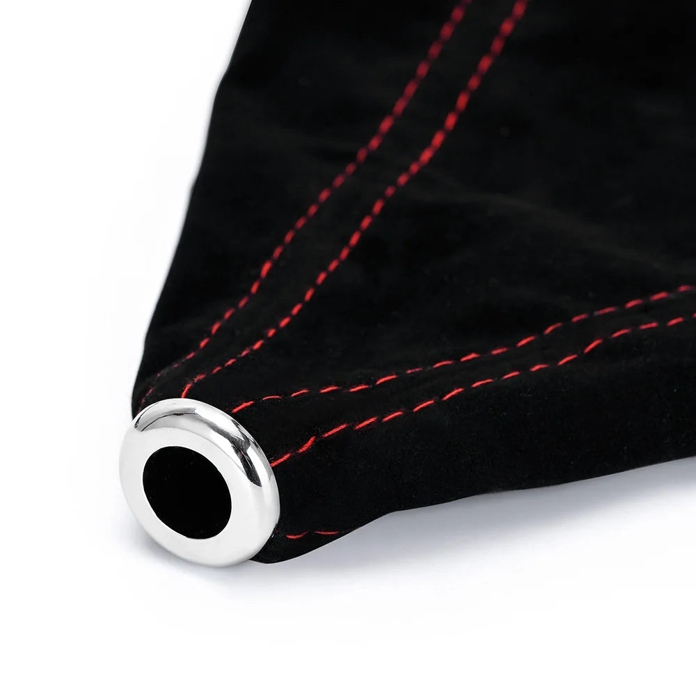 Universal Manual Shift Boot Cover, Suede or PU with Colored Stitch