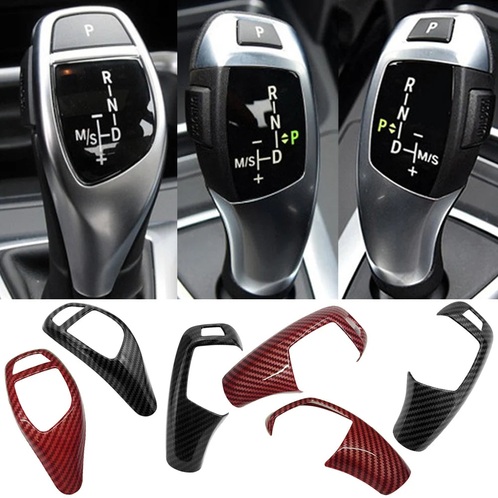 Carbon Fiber Pattern Gear Shift Cover for BMW 3 Series F30, 5 Series, X3