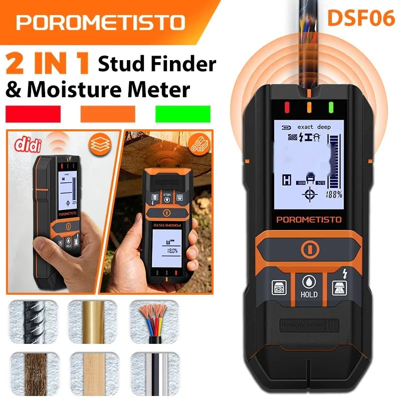 Digital Stud Finder Wall Scanner – Three-Color Indicator