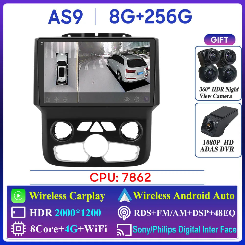 Dodge Ram 2013-2018 Multimedia Player with GPS, Bluetooth, CarPlay - image 9