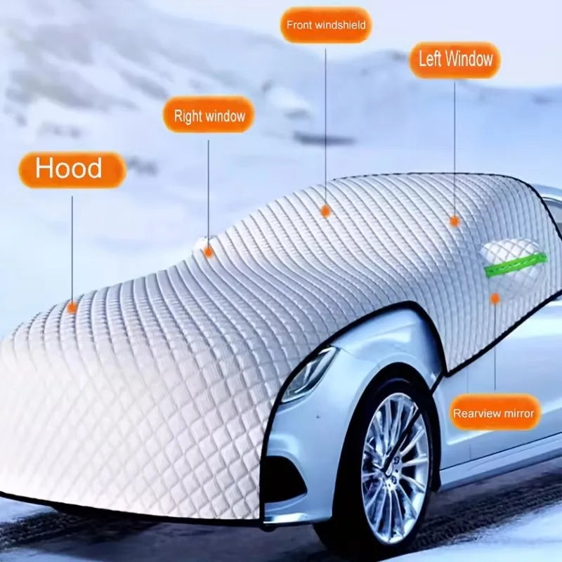 Car Windshield Snow Cover – Windproof, Waterproof, Universal