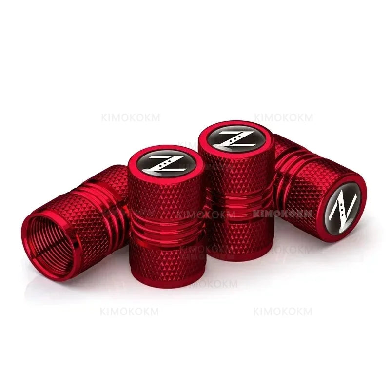 4Pcs/Set For 350Z 370Z Z33 Fairlady For Nismo Z Car Accessories Tire Wheel Valve Dust Caps Tyre Rim Stem Covers
