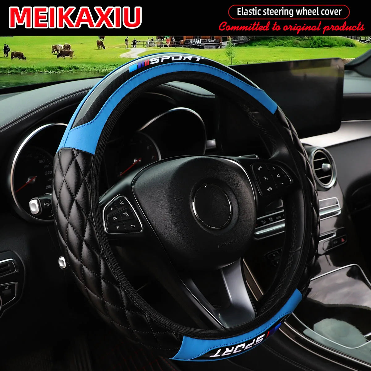 Universal Sport Steering Wheel Cover Without Inner Ring