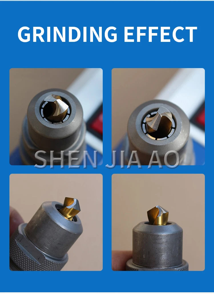 Desktop drill bit sharpener 3 to 13mm, twist drill grinder with adjustable point angle