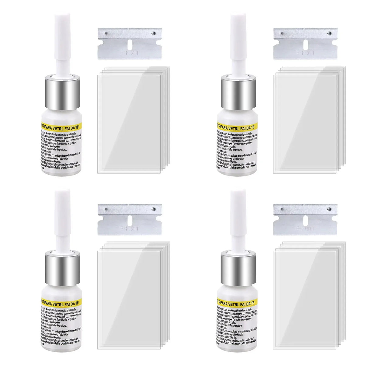 Windshield Crack Repair Fluid Kit