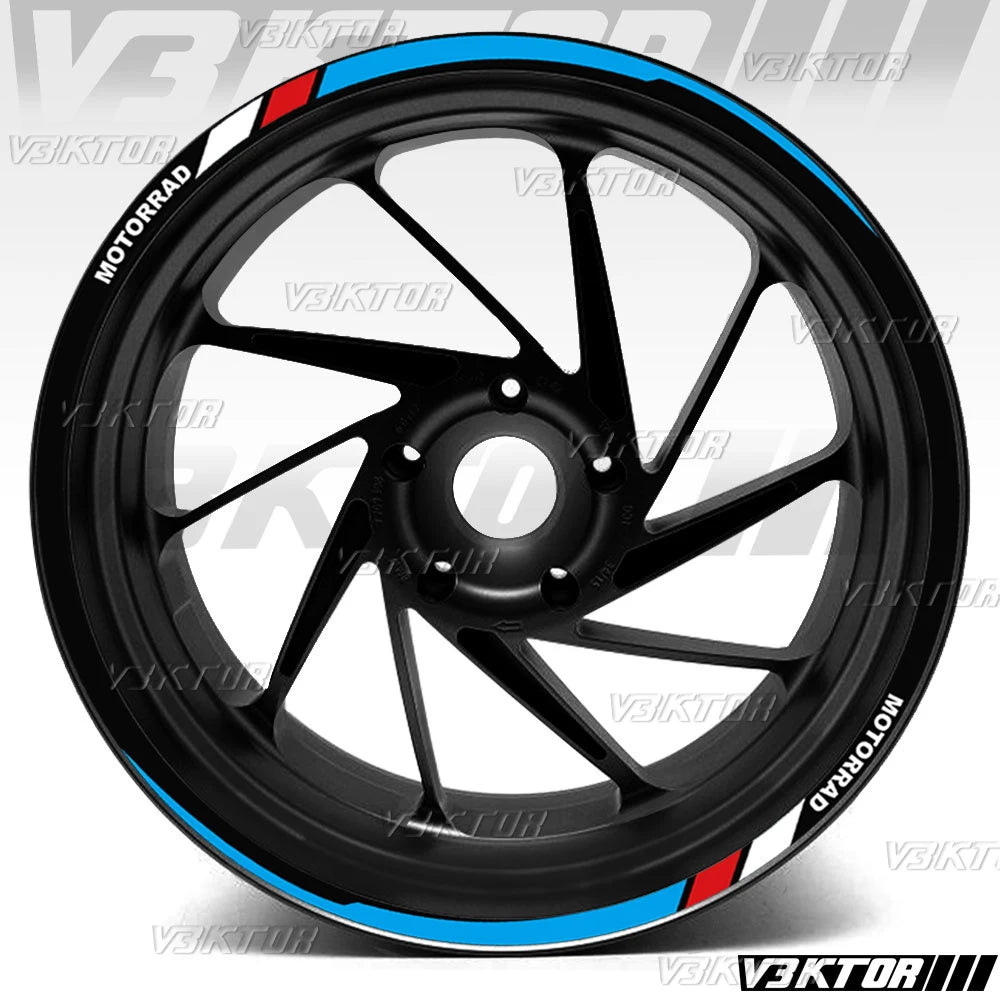 Reflective Wheel Rim Decals for BMW R1250RS, S1000XR and F900R - view 2