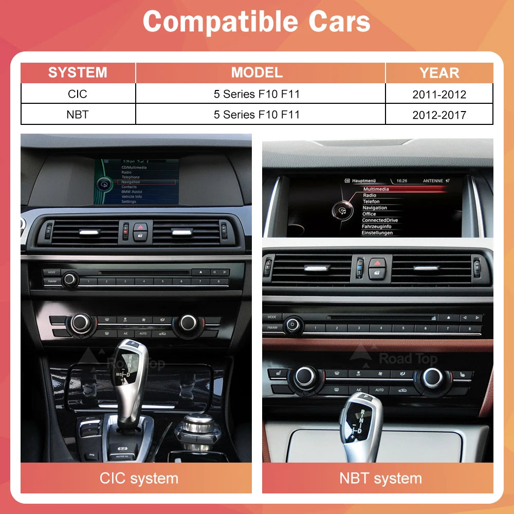 BMW 5 Series Wireless CarPlay & Android Auto Multimedia Player - image 2