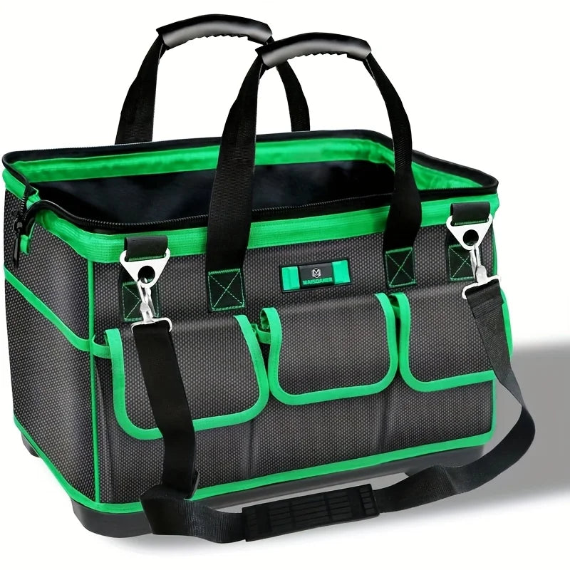 Wide-Mouth Tool Bag Organizer with Soft Handle