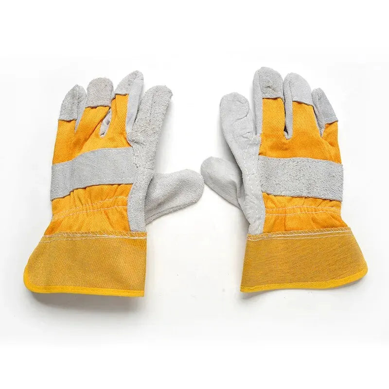 Full Palm Cowhide Welding Gloves, Thickened Wear-Resistant Insulated