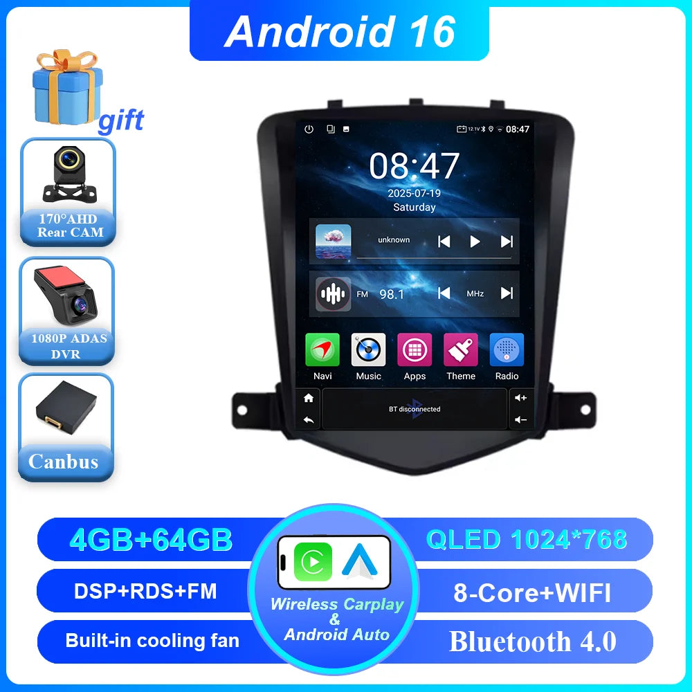Android 16 Car Stereo for Chevy Cruze (2008-2012) - image 11