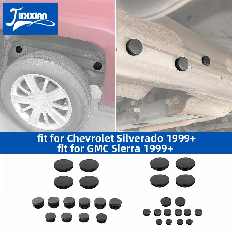 Weatherproof ABS Chassis Plugs for Chevy Silverado & GMC Sierra