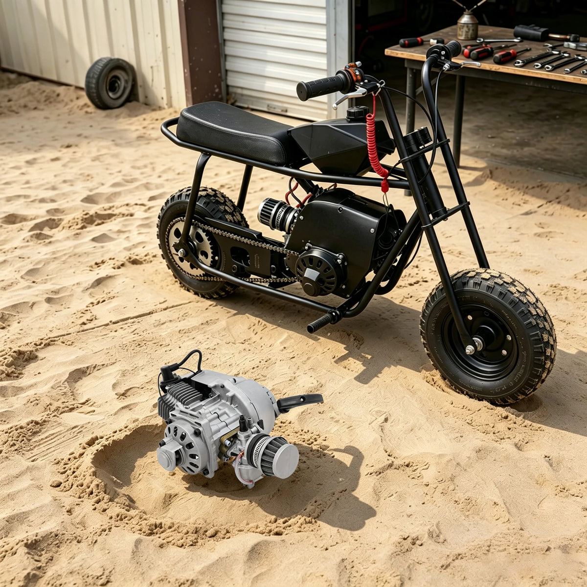 49cc 2-Stroke Gas Engine Kit for Pocket Bikes and Mini ATVs