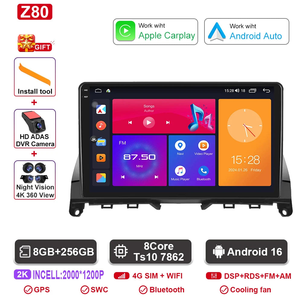 Mercedes C-Class W204 Android Multimedia System GPS & Bluetooth - image 25