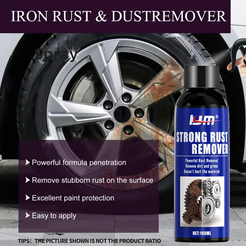 Heavy-Duty Rust Remover Spray for Car Wheels & Metal - image 2