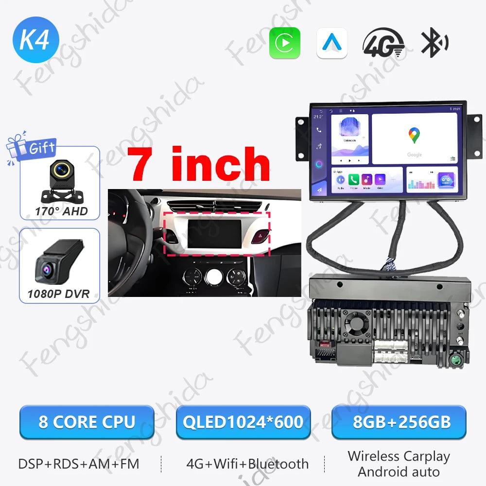 7-Inch Android Car Radio with GPS for Citroen C3 DS3 2010-2016 - image 11
