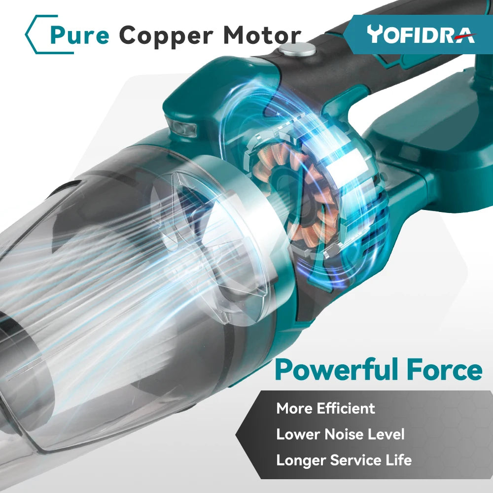 Cordless Handheld Vacuum 10kPa – Car & Home, Makita 18V Battery - image 5