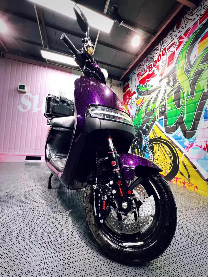 Purple Forged Carbon Fiber Vinyl Wrap for Cars & Motorcycles - image 3