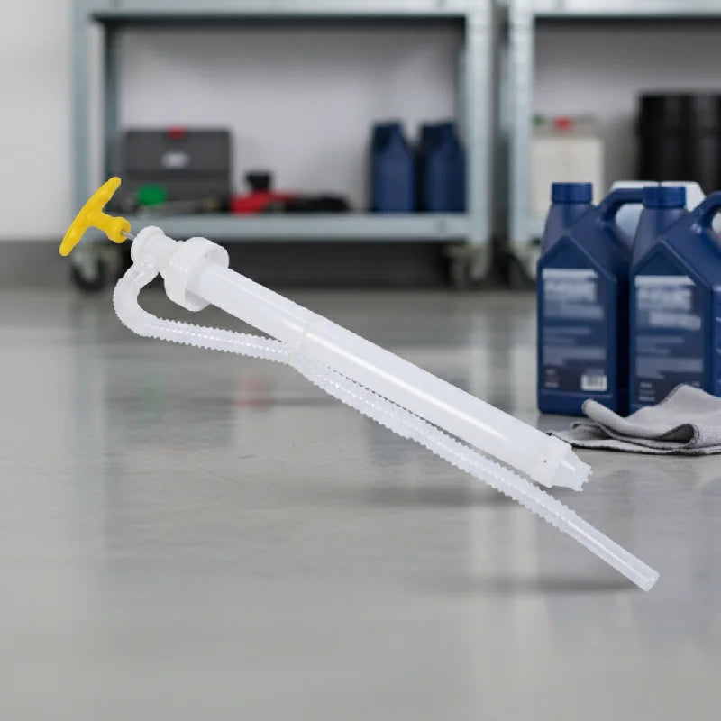 Manual Liquid Transfer Hand Pump for Oil Drum Fuel Extraction, Backflow Prevention