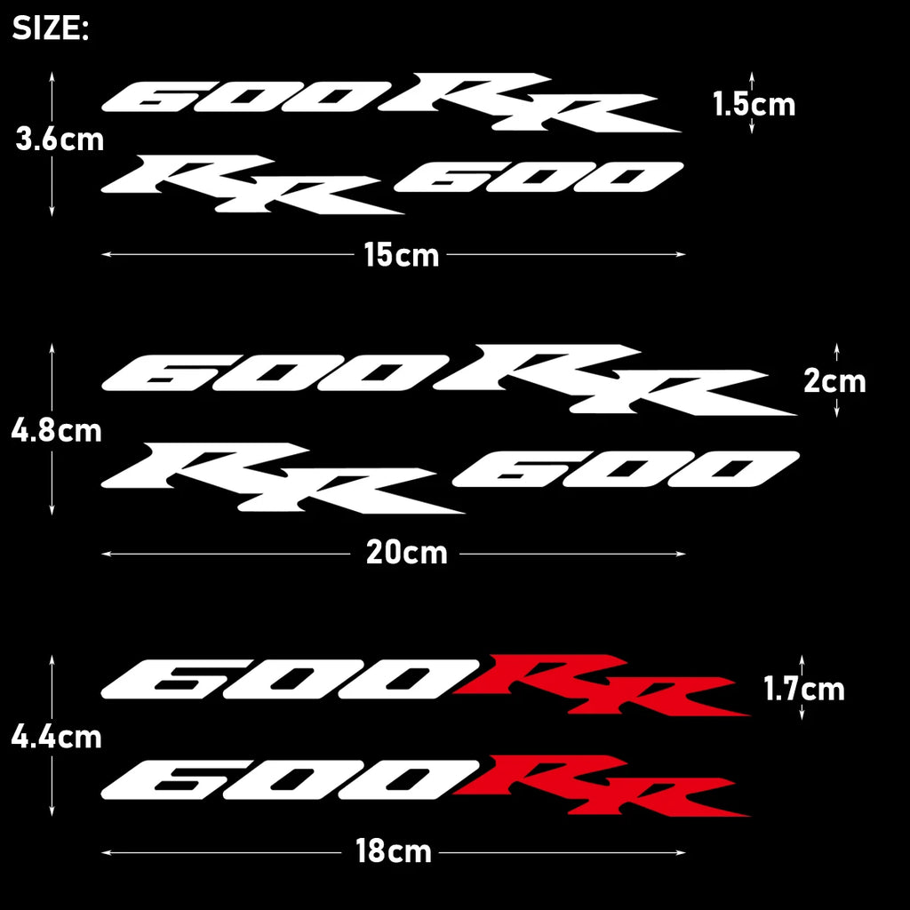 Reflective Fuel Tank Decals for Honda CBR 600RR Fireblade - view 7