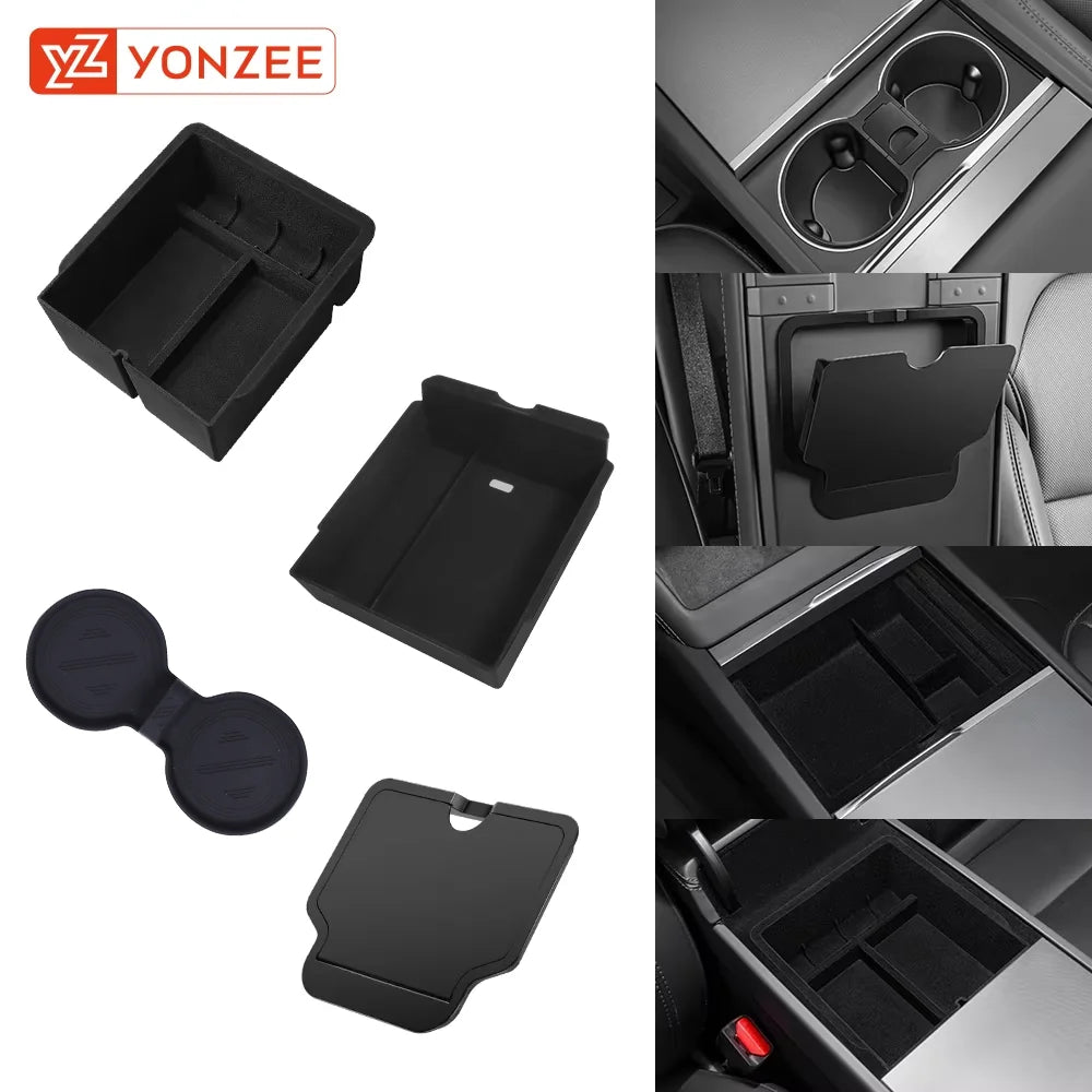 Center Console Storage Box for Tesla Model 3 and Model Y