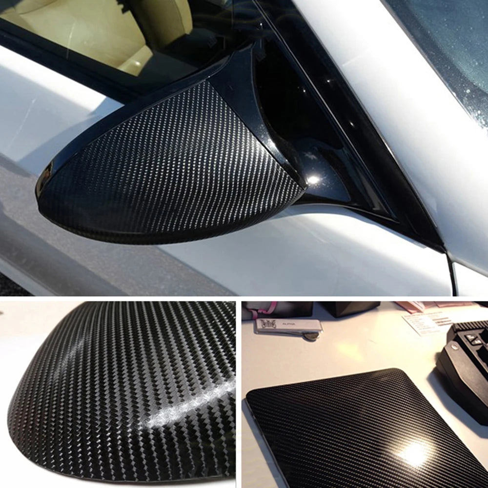 4D Carbon Fiber Vinyl Wrap Film Waterproof Car Motorcycle Sticker Roll - image 5