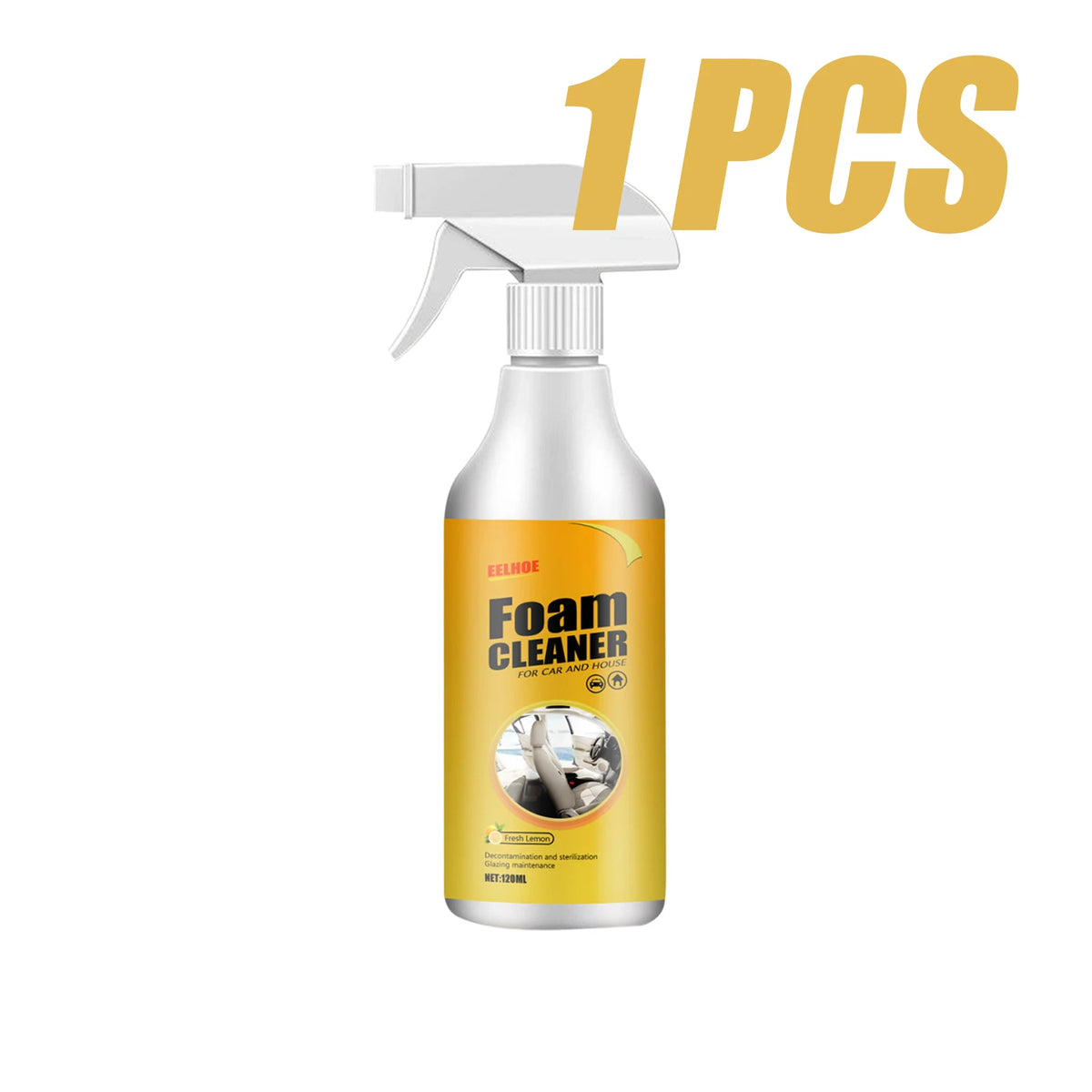 Multi-Purpose Foam Cleaner Spray - Car Interior and Household Cleaner
