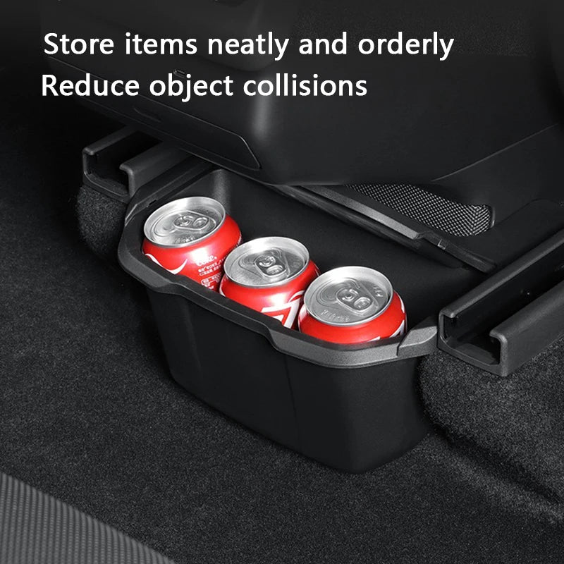 Rear Center Console Storage Box with Lid for Tesla Model Y L (2025-2026)