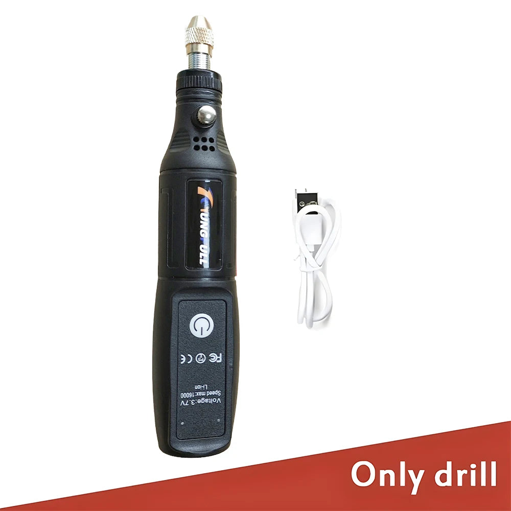 Cordless Mini Rotary Tool Kit, USB Rechargeable for Polishing & Carving