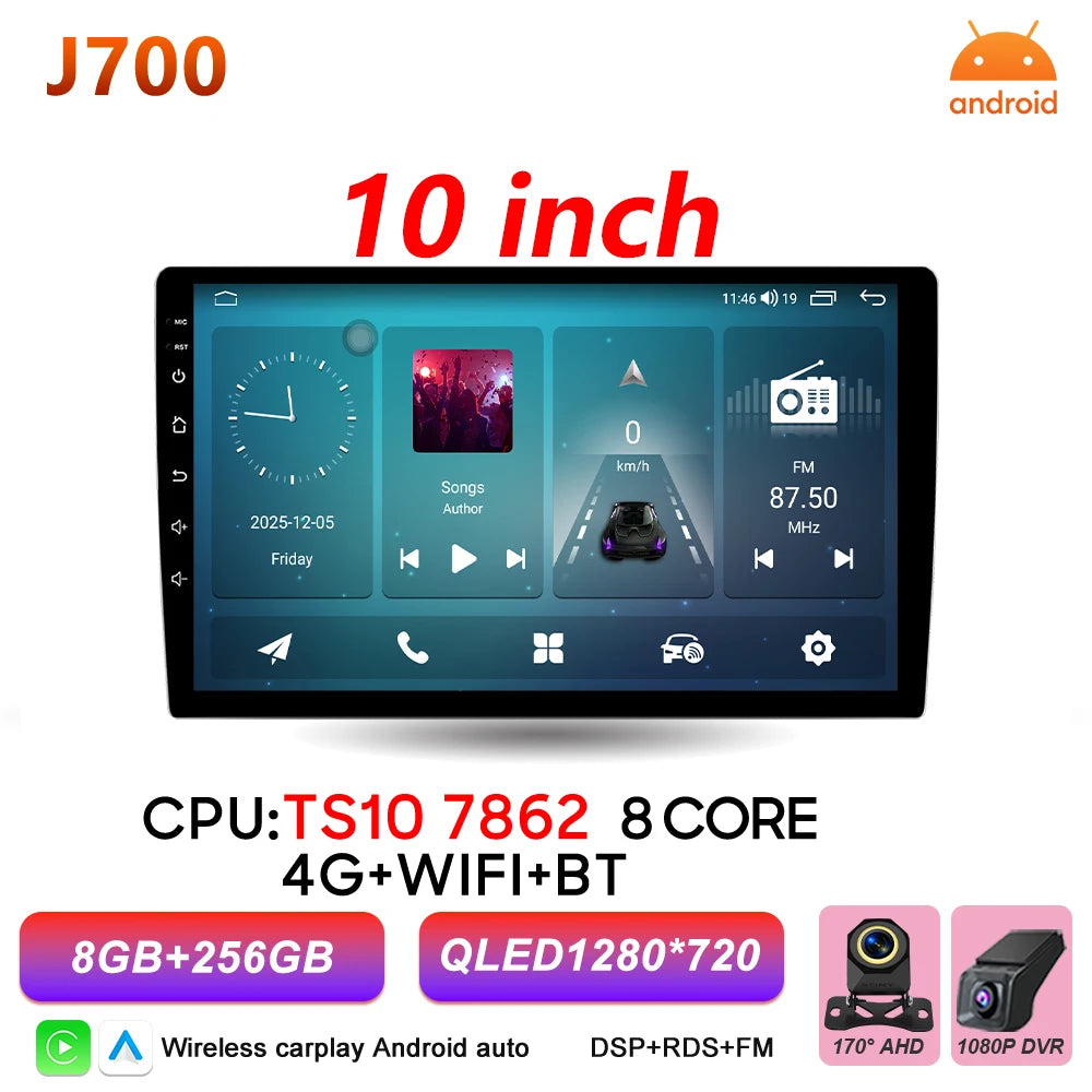 9/10 Inch Double DIN Car Stereo with Wireless CarPlay & Android Auto - image 31