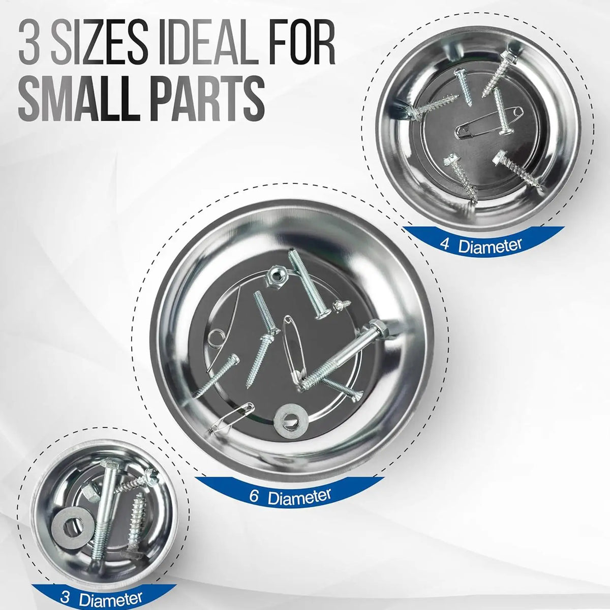 Magnetic Screw Tray Bowl – Portable Bolt Holder