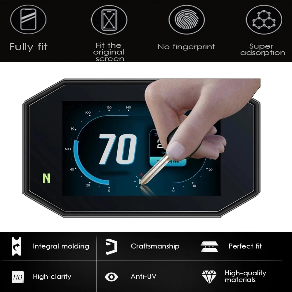 Dashboard Screen Protector Film for Yamaha Tracer 9 and 9 GT - view 4