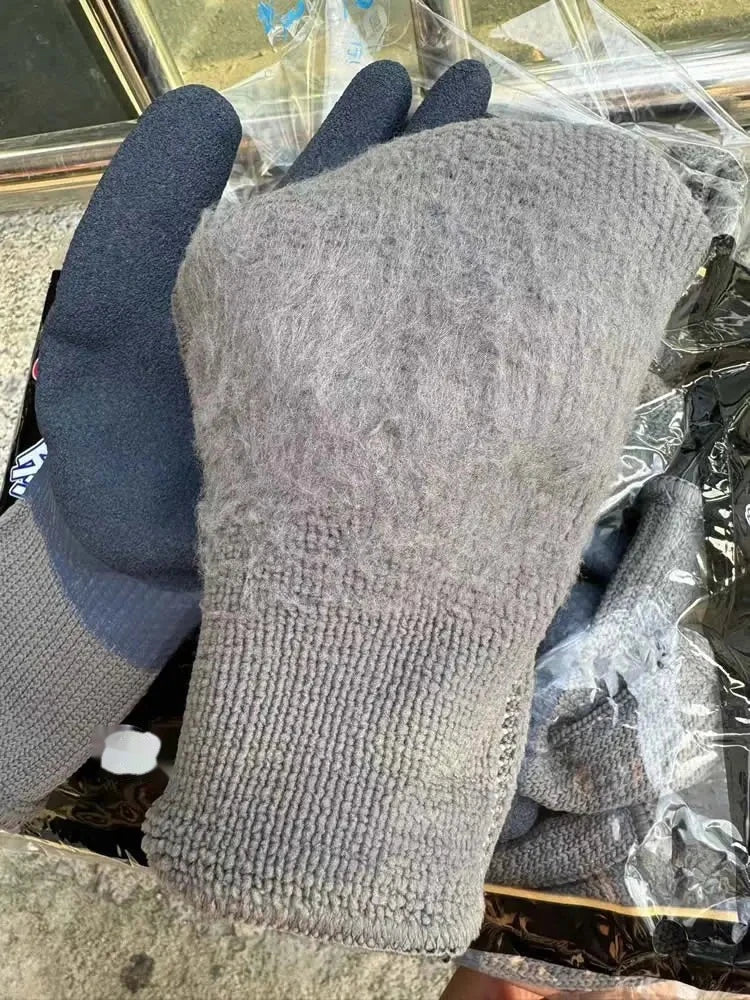 Winter Thermal Work Gloves – Waterproof Double Latex Coated